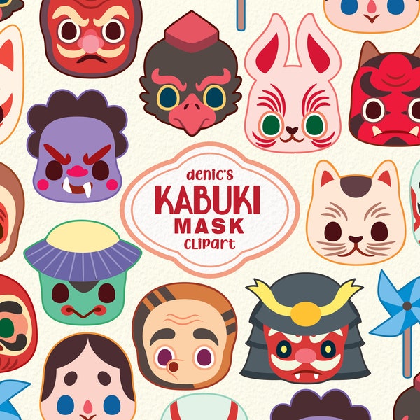 Kabuki Mask - Etsy