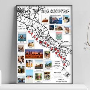 Carte de voyage personnalisée - Prêt en 24 heures