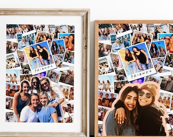 Best Friend Photo Collage Print | Personalized BFF Photo Collage | Best Friend Photo Gift | Bestie Custom Photo Collage | BFF Photo Gift