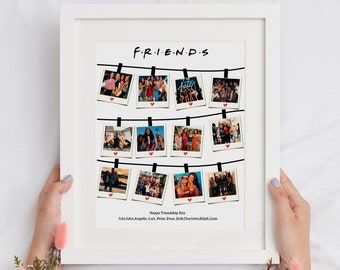 Best Friend Gifts, Best Friends Photo Collage, Personalized Best Friend Keepsake, Bestie Gift, Friendship Print, Best Fiends Forever Gift