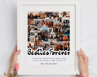 Personalized Best Friend Photo Collage Gift (Digital File)