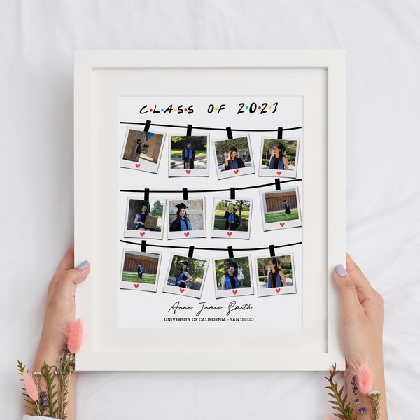 Personalized Graduation Keepsake Print | Custom Graduation Gift for Her | High School | College | Medical School | PA NP | Sorority | Senior