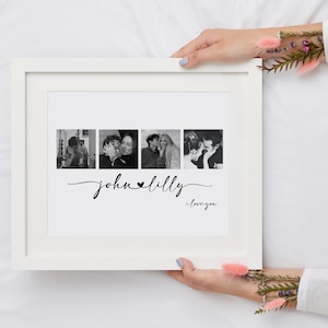 Collage d'images personnalisé, cadeau mémorable pour partenaire, cadeau pour lui, cadeaux pour elle, cadeau de fiançailles, cadeaux de mariage, cadeau de Noël lui elle