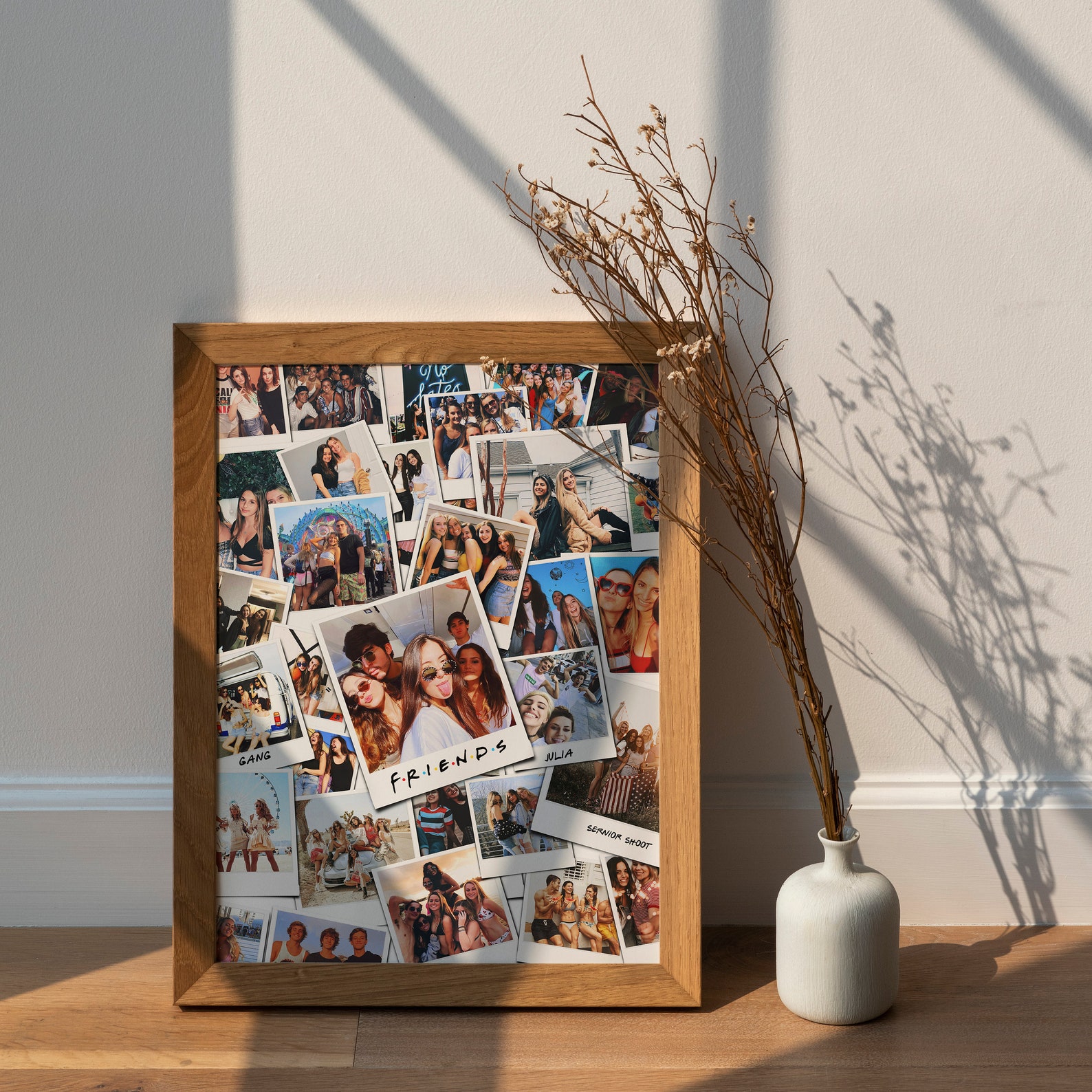 Best Friend Photo Collage Personalized Bff Photo Collage Etsy