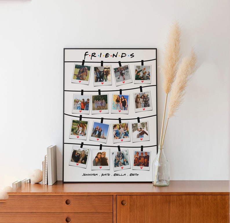 Best Friend Gifts Best Friends Photo Collage Personalized Etsy