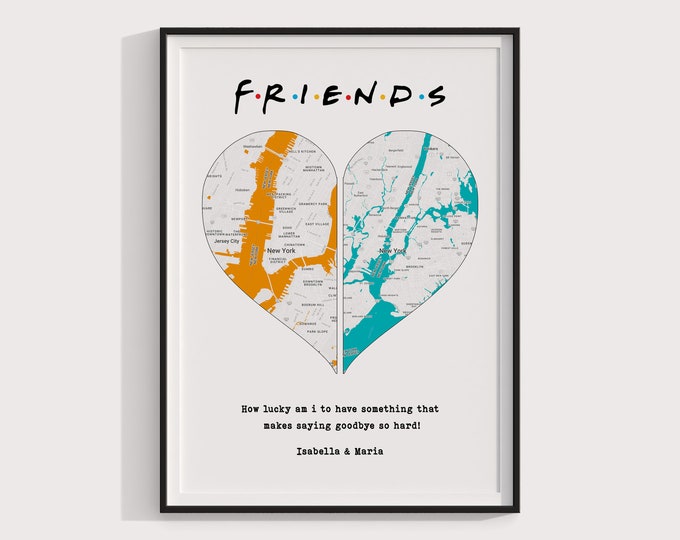 Long Distance Friendship Gift, Best Friend Gift Long Distance, Going Away Gift for Best Friend, BFF Long Distance Gift, BFF Gift Personalize