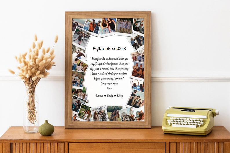 Best Friend Gifts Best Friends Photo Collage Personalized Etsy