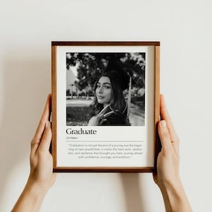 Arte minimalista de graduación, regalo digital de graduación 2025, impresión de pared personalizada, descarga instantánea, frase de graduación, diploma personalizado, recuerdo de la clase