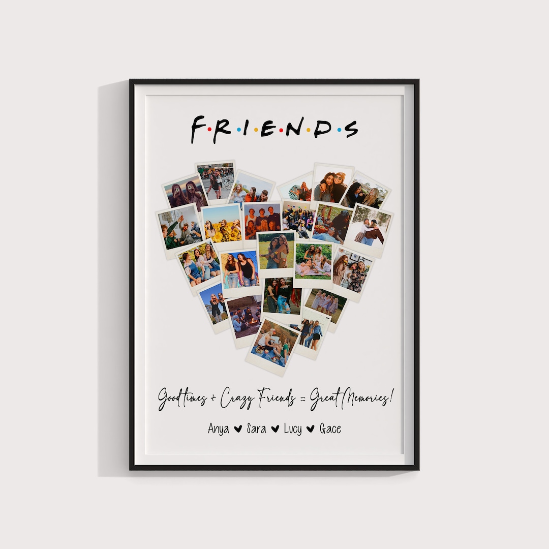 Best Friend Gifts Best Friends Photo Collage Personalized Etsy