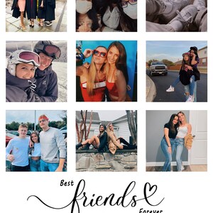 BFF Picture Collage BFF Gift Best Friend Gift Gift for - Etsy