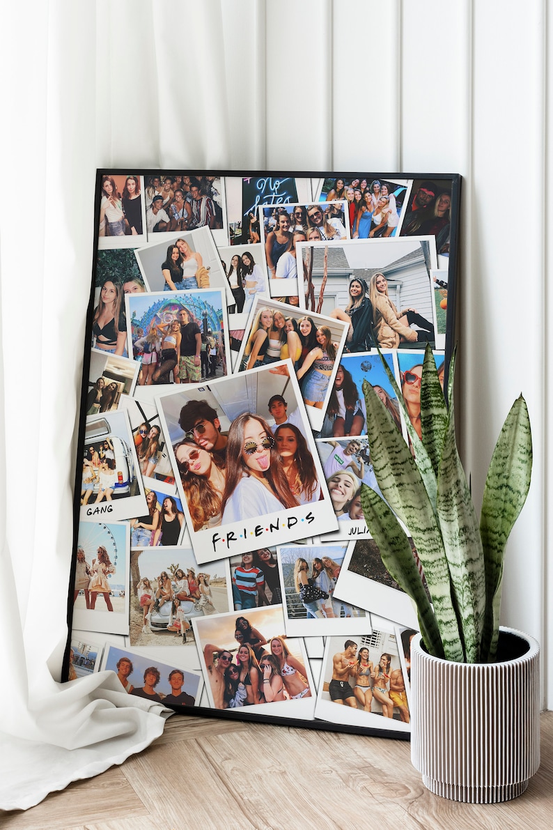 Best Friend Photo Collage Personalized Bff Photo Collage Etsy