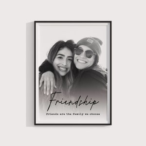Best Friend Gift, Personalized Print Best Friend, Custom Friend Photo, Best Friend Birthday Gift, Printable Bestie Picture Gift Download