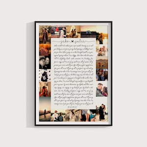 Testo della canzone del primo ballo per l'anniversario, testo della canzone del matrimonio, regalo di 1° anniversario, regalo di nozze di carta per lui, regalo di anniversario