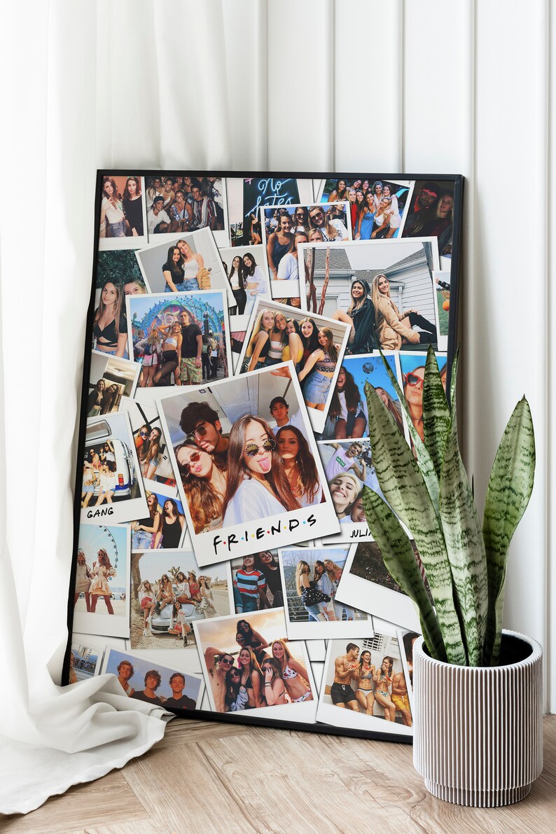 Best Friend Gifts Best Friends Photo Collage Personalized Etsy