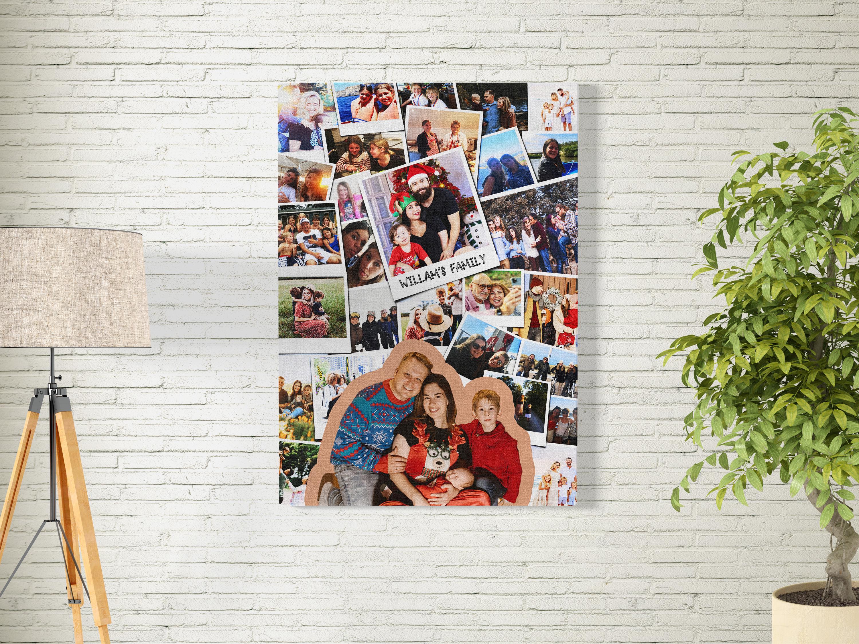 Personalized Family Photo Collage Print: Custom Polaroid Keepsake ...