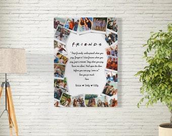 Personalized Best Friend Photo Collage, Friendship Keepsake (Digital File)