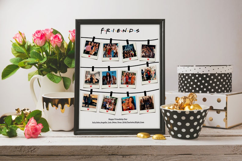 Best Friend Gifts Best Friends Photo Collage Personalized Etsy