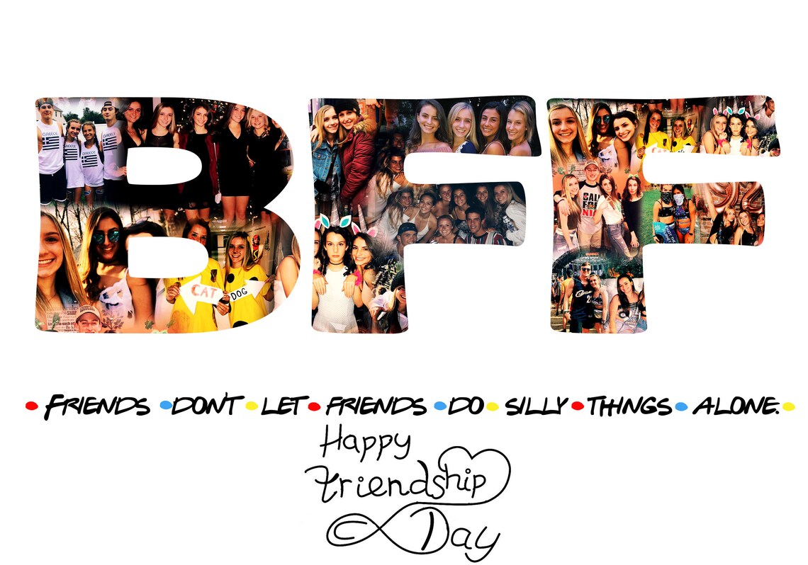 BFF Collage indie collage picture frames BFF digital picture Etsy