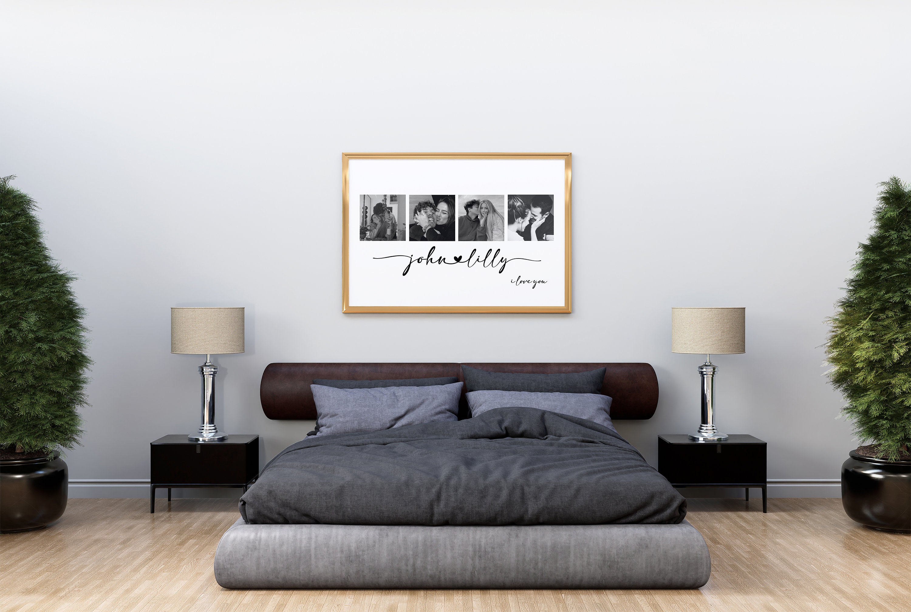 Personalised Picture Collage Memorable Gift for Partner, Gift for Him ...