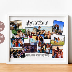 Personalized BFF Photo Collage, Best Friend Print, Custom BFF Gift ...
