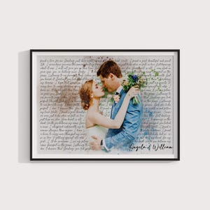 Testo della canzone del primo ballo per l'anniversario, testo della canzone del matrimonio, regalo di 1° anniversario, regalo di nozze di carta per lui, regalo di anniversario