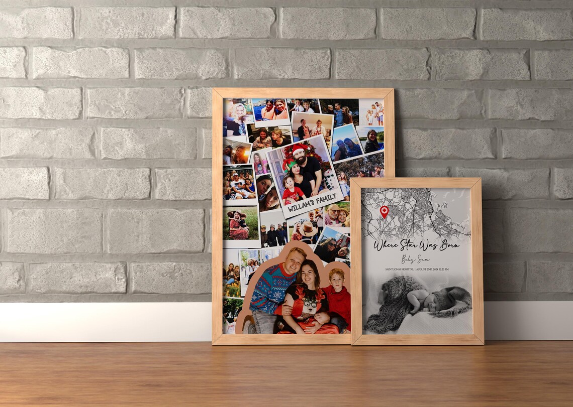 Personalized Family Photo Collage Print: Custom Polaroid Keepsake ...