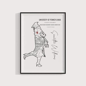 Presente personalizado para formatura de enfermagem, arte de mapa personalizada, impressão digital para formatura de enfermagem, presente para enfermeiro(a), mapa para formando(a) de enfermagem, turma de 2025