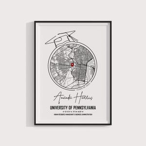 Afstudeerkaart, afstudeercadeau universiteit, aangepaste afstudeerkunst, gepersonaliseerde afstudeeraandenken, l, bulkkorting beschikbaar