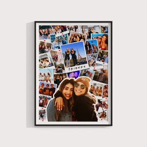 Bestie Personalized Gift, Best Friend Customized Gift, Friendship Keepsake, Gifts for Best Friend, Friendship's Day Gift, BFF Photo Collage