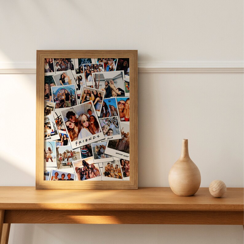Best Friend Photo Collage Personalized Bff Photo Collage Etsy