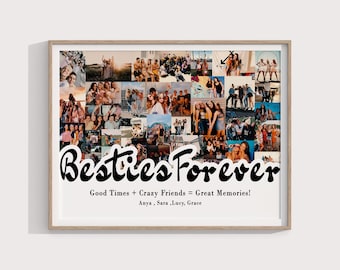 Personalized Best Friend Photo Collage Gift (Digital File)