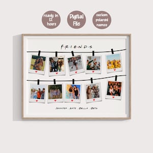 Best Friend Gifts, Best Friends Photo Collage, Personalized Best Friend Keepsake, Bestie Gift, Friendship Print, Best Fiends Forever Gift