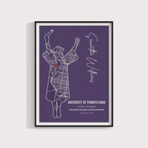 Cadeau carte de remise des diplômes, oeuvre d'art personnalisée pour diplômés, affiche numérique pour diplômés, promotion 2024, cadeau de remise des diplômes, art de la carte des diplômés, cadeau pour diplômé en droit, cadeau pour diplômée d'infirmière