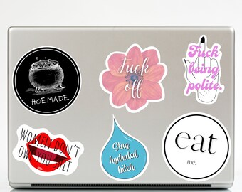 Feminist Glossy Vinyl Sticker Pack: Empowering Laptop Decals