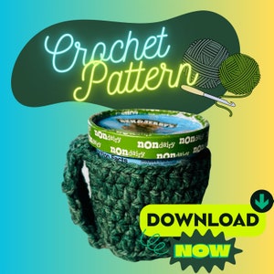 Ice Cream THINGY Crochet Pattern | Insulator Container | Girl Dinner | Ice Cream Holder | Pint | Instant Download | Eat The Rich | LOL