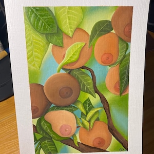 Boob Froot Oil Painting, Boob Art, Funny Boob Gifts