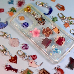 Genshin Impact and vision phone charms/Keyrings/Merch