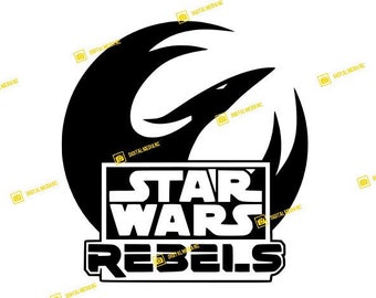 Star Wars Rebels, tv-show logo, Ezra, Hera, Kanan, Sabine, Zeb, Ahsoka | PNG-| SVG Silhouette Cricut Cutting Ready Instant downloaden