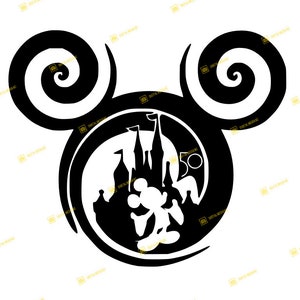 Magical 50th Celebration, Mickey, Orlando, Castle / SVG PNG / Silhouette Cricut Cutting Ready Instant Download
