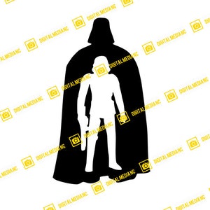 Star Wars, Darth Vader, Stormtrooper, Jedi, Sith, Empire, Imperial, Death Star | SVG PNG | Silhouette Cricut Cutting Ready Instant Download