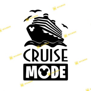 DCL Cruise Mode, Diz Cruise Line, Mickey, Minnie, Castaway Cay | SVG PNG | Silhouette Cricut Cutting Ready Instant Download