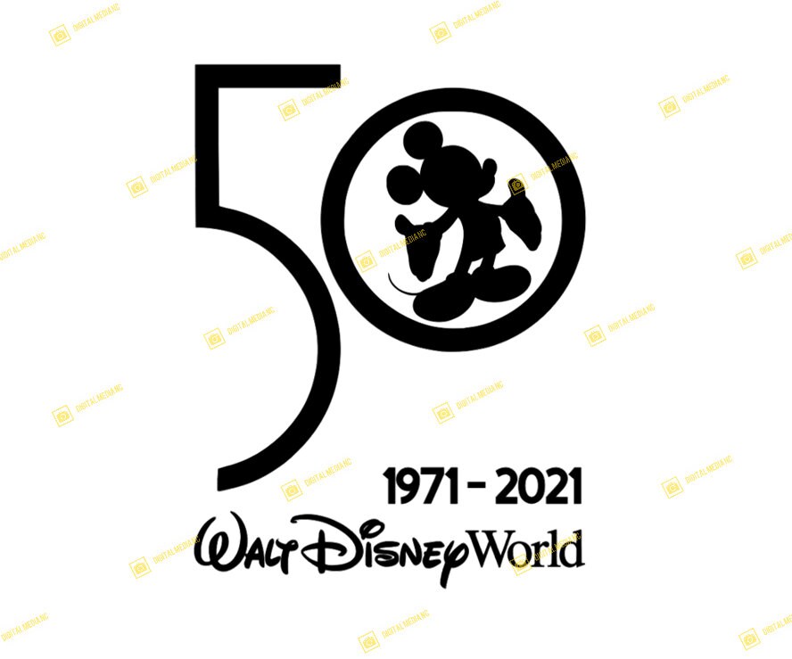 Most Magical 50th Anniversary, Mickey, Orlando, Castle | SVG PNG | Silhouette Cricut Cutting Ready Instant Download