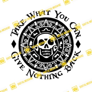 Pirates of the Caribbean, neem wat je kunt geven, niets terug, Jack Sparrow | SVG-PNG | Silhouet Cricut snijden klaar voor directe download