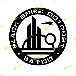 Star Wars, Black Spire Outpost, Galaxy&#39;s Edge, Batuu | SVG PNG | Silhouette Cricut Cutting Ready Instant Download
