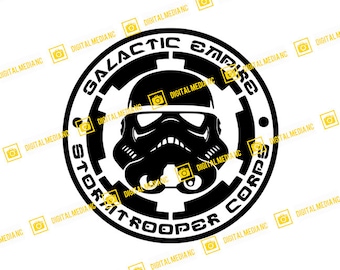 Star Wars Stormtrooper, Galactic Empire, Stormtrooper Corps | SVG PNG | Silhouette Cricut Cutting Ready Instant Download