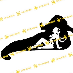 Gwiezdne Wojny, Jabba The Hutt, Księżniczka Leia, Powrót Jedi, Tatooine | SVG PNG | Sylwetka Cricut gotowa do cięcia Natychmiastowe pobranie