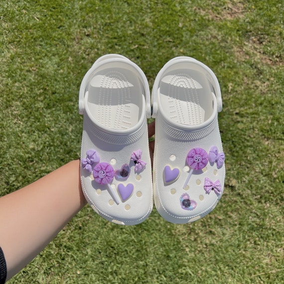 Purple Croc Charms Cute Cute Purple Shoe Charms Kawaii, Dreamy