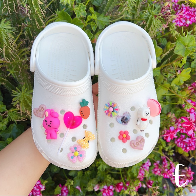 BTS Shoe Charms Crocs Cute Kpop Set Etsy