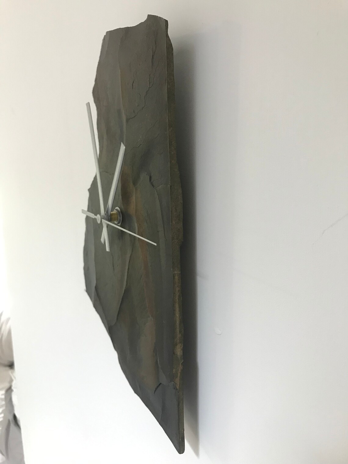 Natural Welsh Slate Wall Clock Etsy
