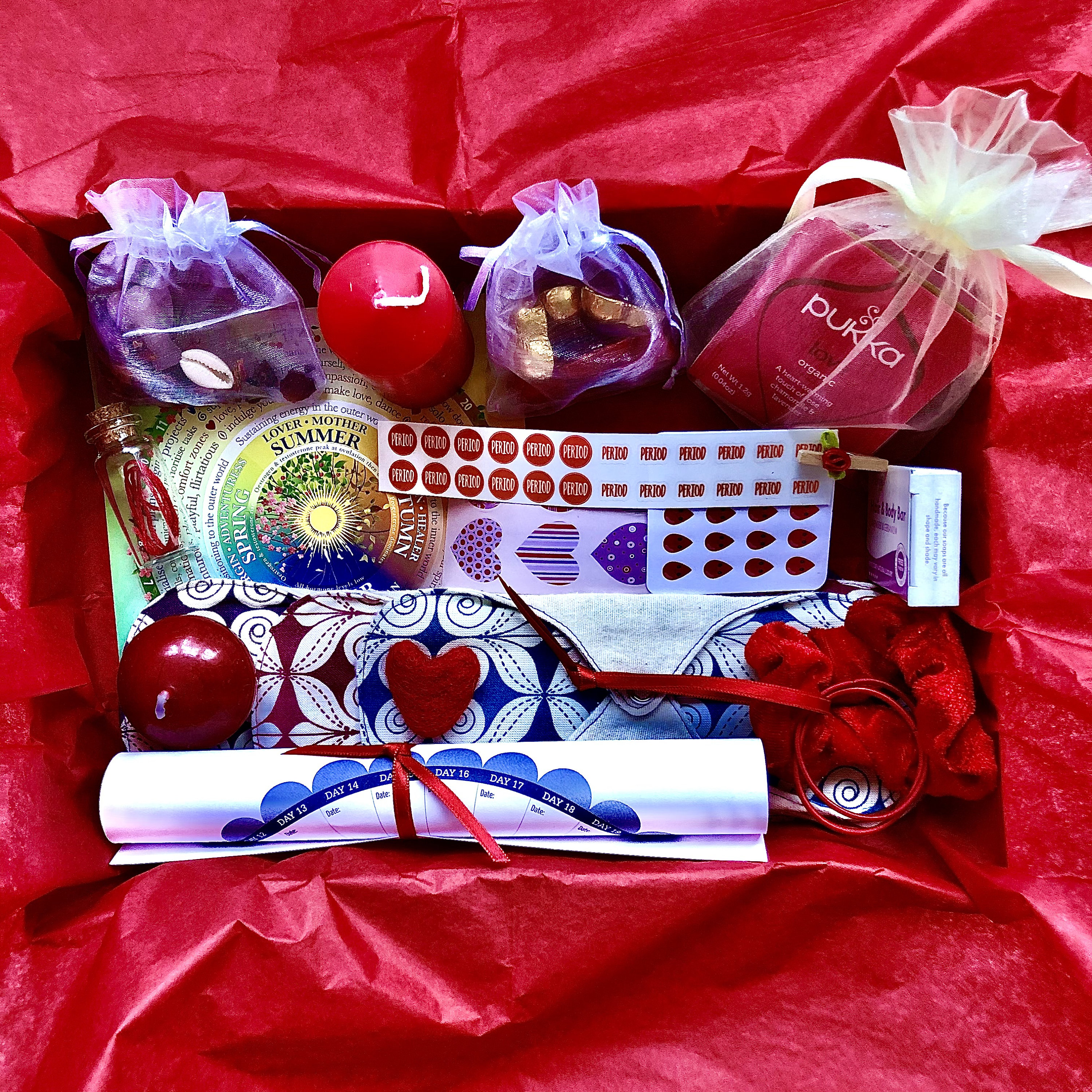 First Period Menarche Eco Organic Moon Kit Gift Set Teen Tween Deluxe ...